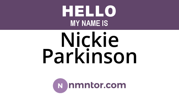 Nickie Parkinson