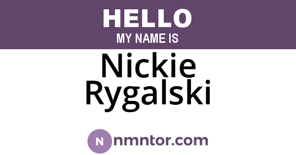 Nickie Rygalski