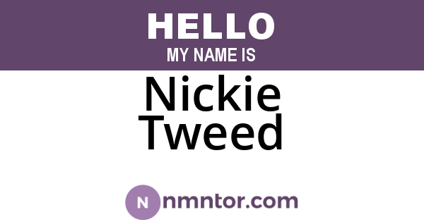 Nickie Tweed