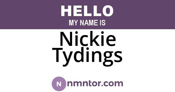 Nickie Tydings