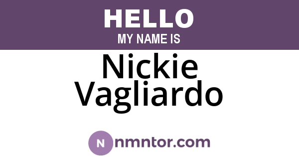 Nickie Vagliardo