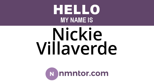 Nickie Villaverde