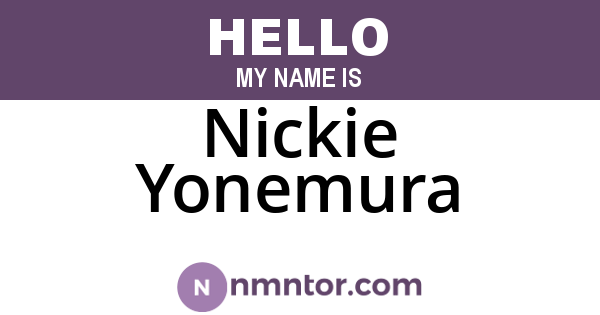 Nickie Yonemura