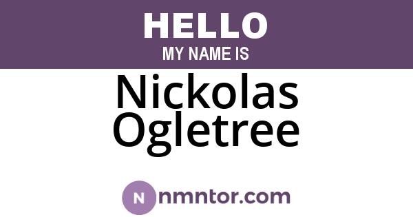 Nickolas Ogletree