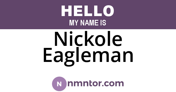 Nickole Eagleman