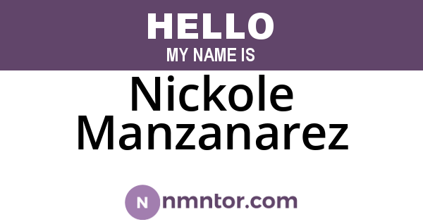 Nickole Manzanarez