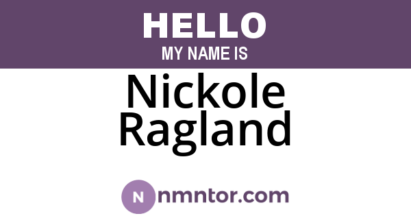 Nickole Ragland