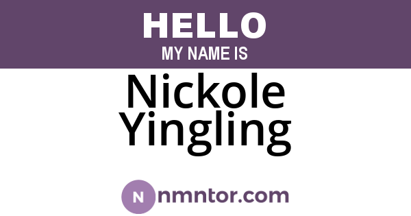 Nickole Yingling