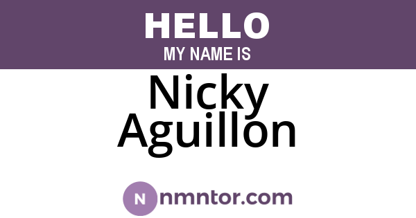 Nicky Aguillon
