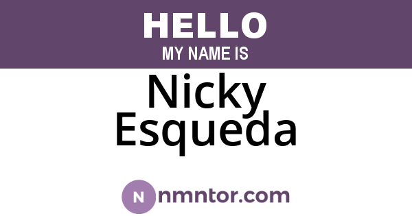 Nicky Esqueda