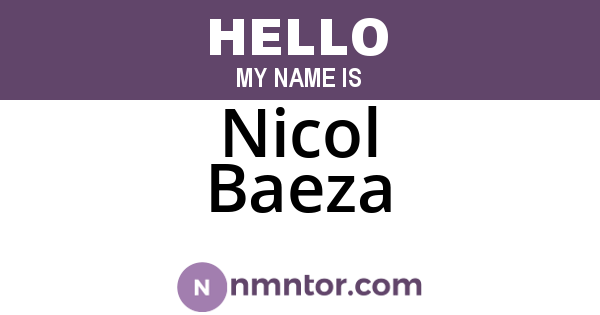 Nicol Baeza