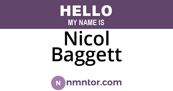 Nicol Baggett
