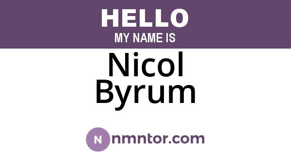Nicol Byrum