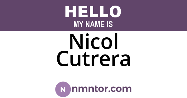 Nicol Cutrera