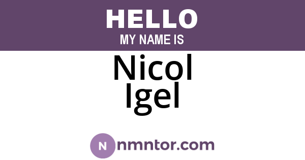 Nicol Igel