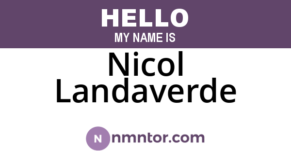 Nicol Landaverde