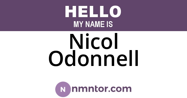 Nicol Odonnell