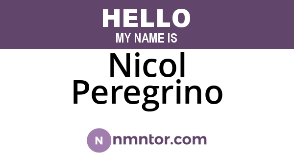 Nicol Peregrino