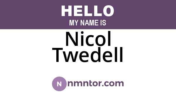 Nicol Twedell