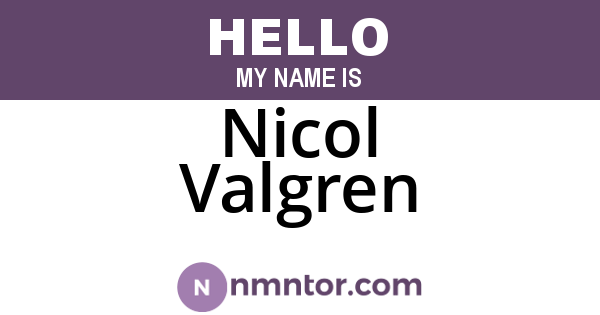 Nicol Valgren
