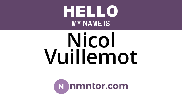 Nicol Vuillemot