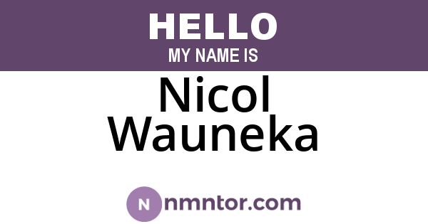 Nicol Wauneka