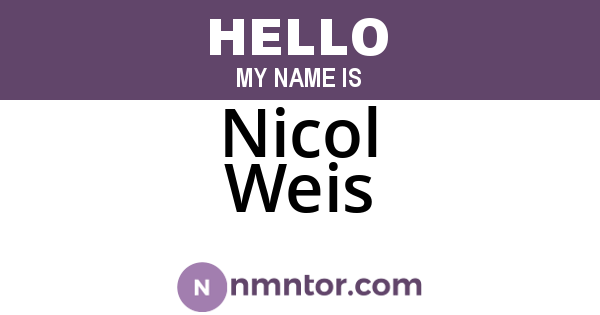 Nicol Weis