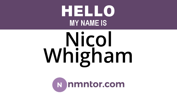Nicol Whigham