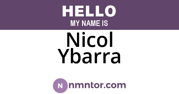 Nicol Ybarra