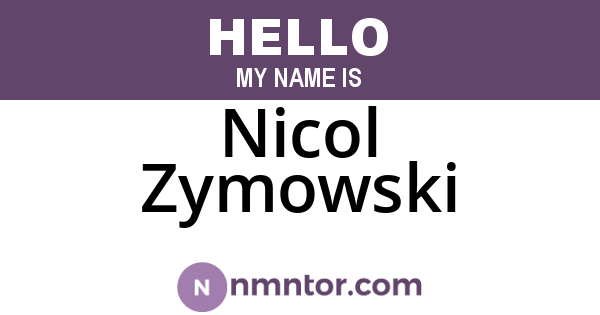 Nicol Zymowski