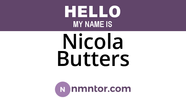 Nicola Butters