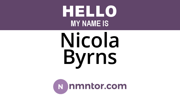 Nicola Byrns