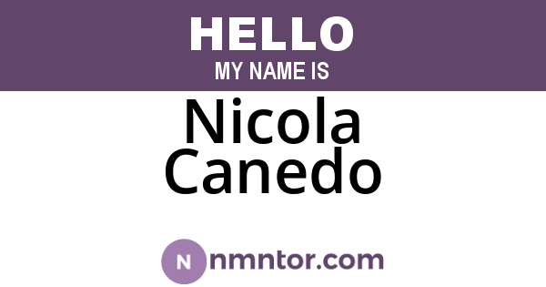 Nicola Canedo
