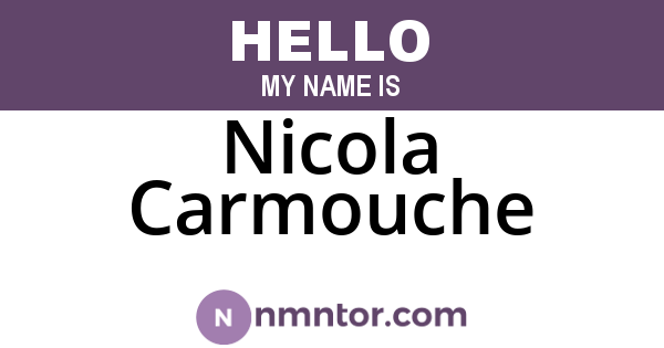Nicola Carmouche