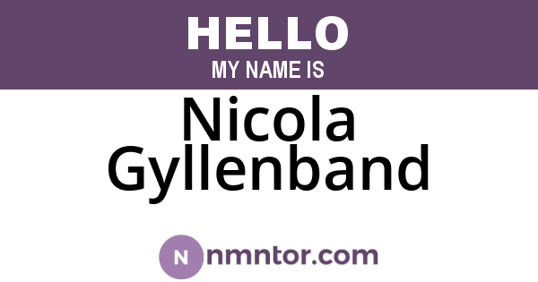 Nicola Gyllenband