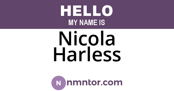 Nicola Harless