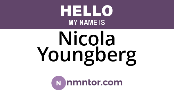Nicola Youngberg