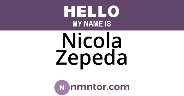 Nicola Zepeda