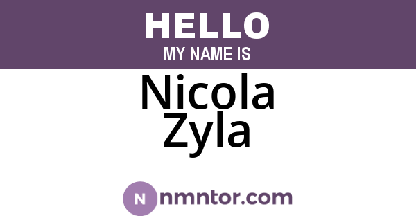 Nicola Zyla