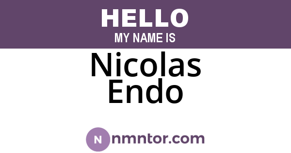 Nicolas Endo