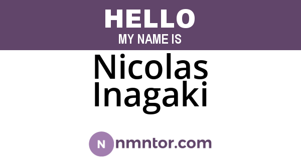 Nicolas Inagaki