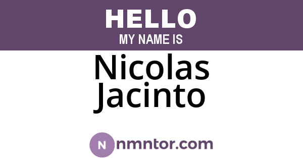 Nicolas Jacinto