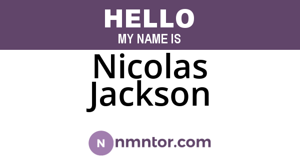 Nicolas Jackson