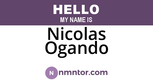Nicolas Ogando