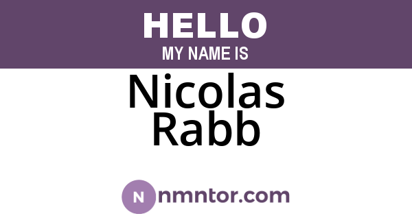 Nicolas Rabb