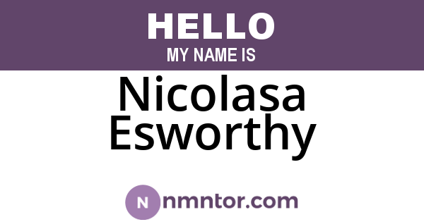 Nicolasa Esworthy
