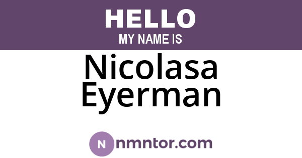 Nicolasa Eyerman