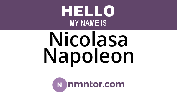 Nicolasa Napoleon