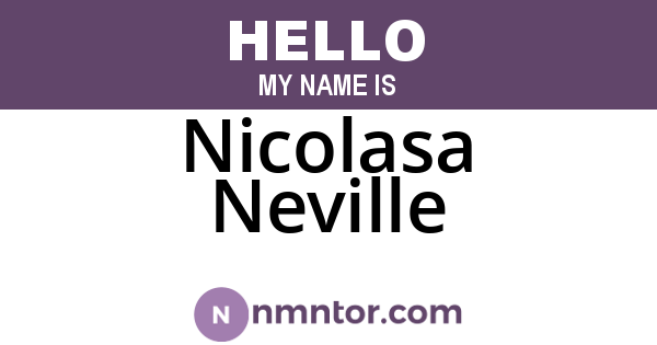 Nicolasa Neville