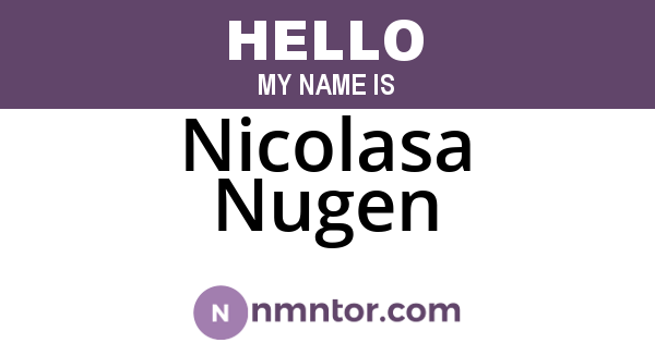 Nicolasa Nugen